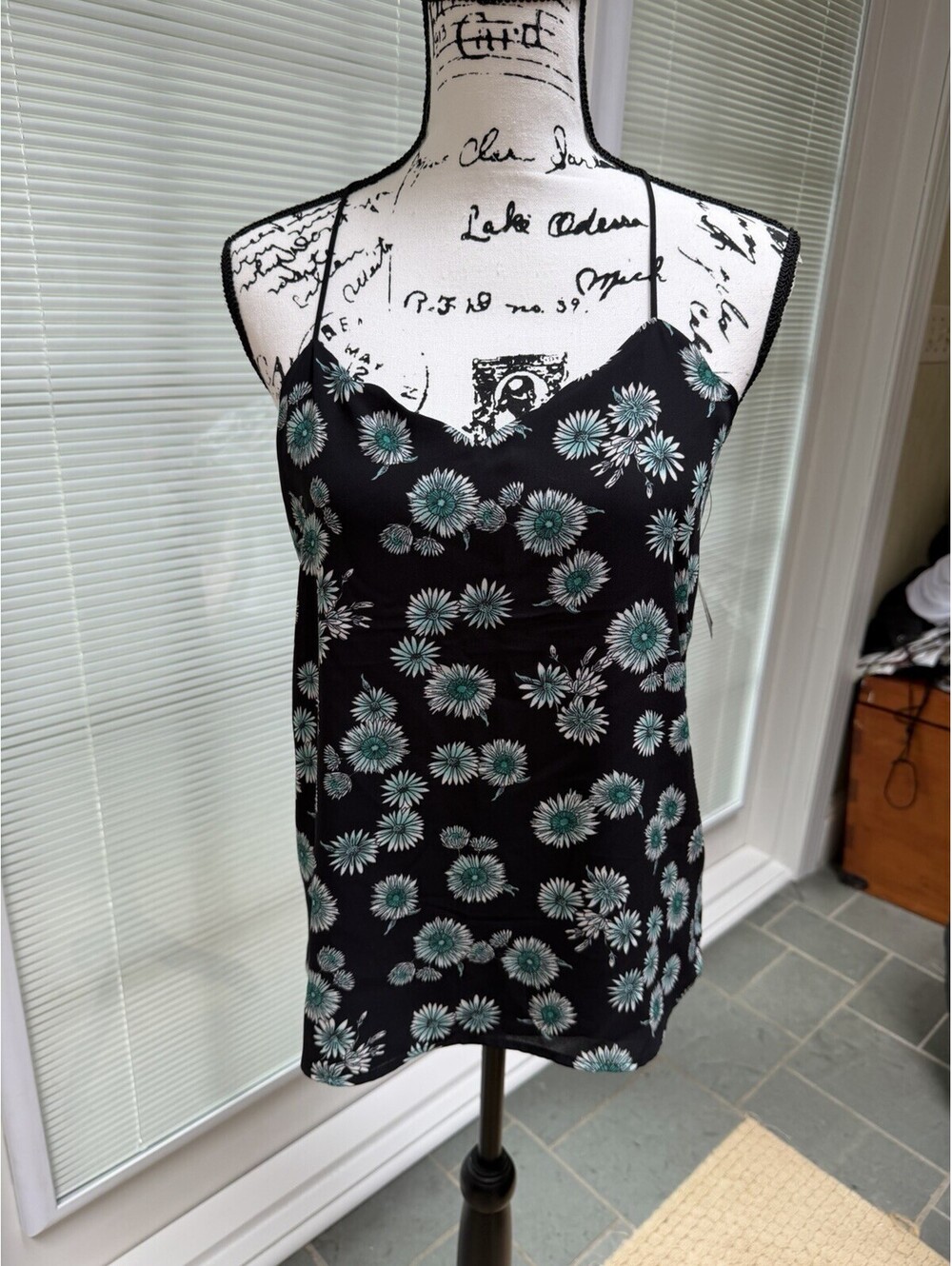 Express Black Daisy Cami. NWT. Size S